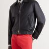 Leather Blouson Jacket - FR