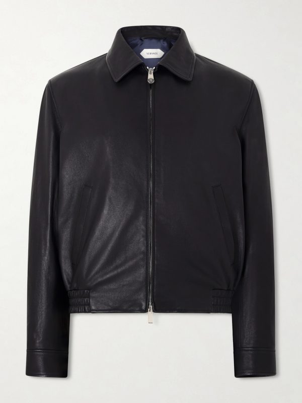 Leather Blouson Jacket