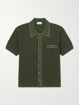 Knitted Cotton Polo Shirt