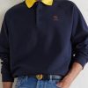 Logo-Embroidered Cotton-Jersey Polo Sweatshirt - CU