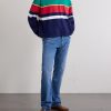 Logo-Embroidered Striped Cotton-Jersey Sweatshirt - OU