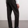 Straight-Leg Wool and Mohair-Blend Trousers - BK Straight-Leg Wool and Mohair-Blend Trousers - BK