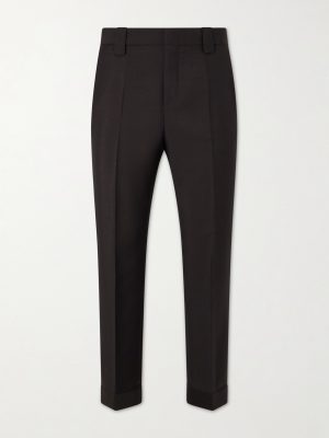 Straight-Leg Wool and Mohair-Blend Trousers Straight-Leg Wool and Mohair-Blend Trousers