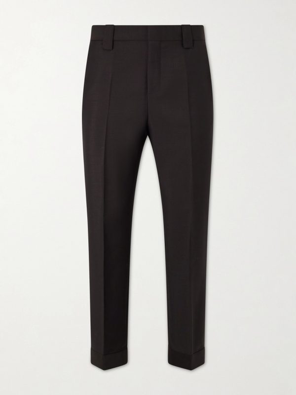 Straight-Leg Wool and Mohair-Blend Trousers Straight-Leg Wool and Mohair-Blend Trousers