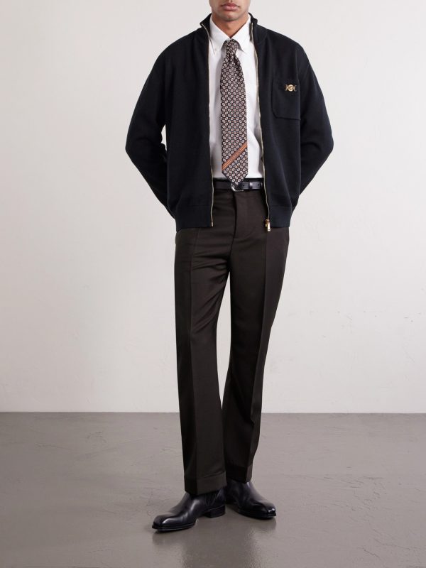 Straight-Leg Wool and Mohair-Blend Trousers - OU Straight-Leg Wool and Mohair-Blend Trousers - OU