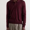 Logo-Embroidered Virgin Wool Polo Shirt - FR