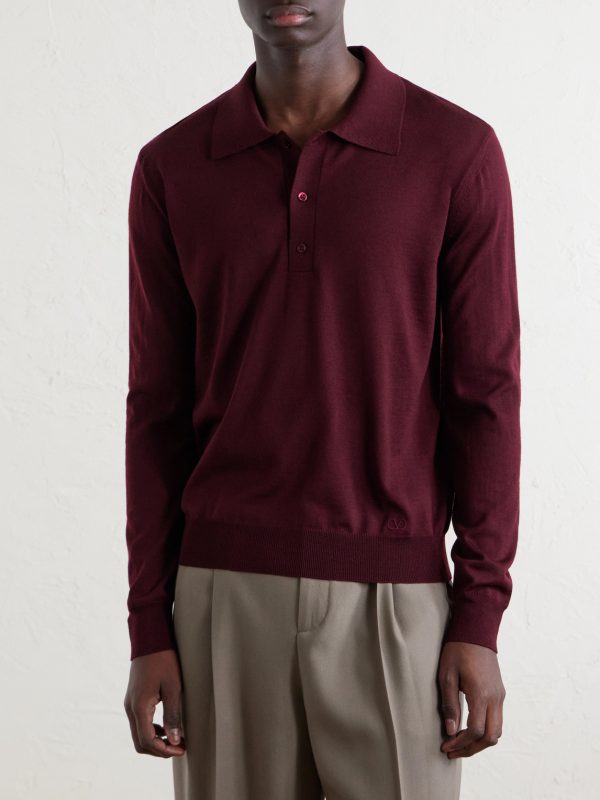 Logo-Embroidered Virgin Wool Polo Shirt - FR