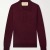 Logo-Embroidered Virgin Wool Polo Shirt