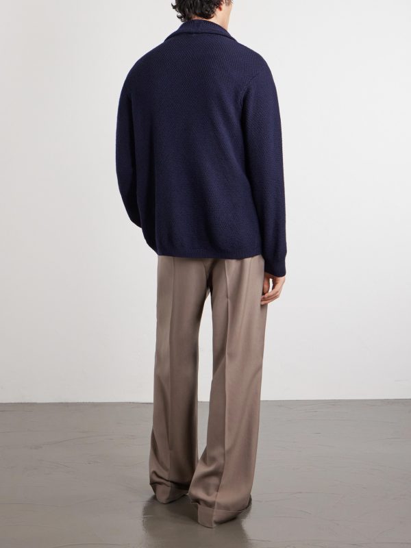 Knit Wool Cardigan - BK