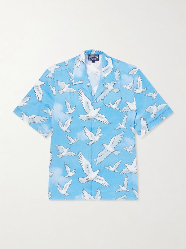 + 3.Paradis Chelly Printed Camp-Collar Linen Shirt