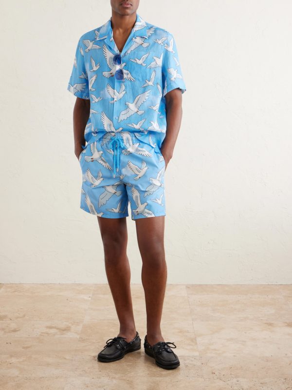 + 3.Paradis Chelly Printed Camp-Collar Linen Shirt - OU