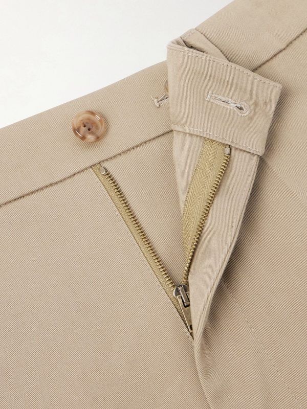 Straight-Leg Cotton-Gabardine Shorts - E1 Straight-Leg Cotton-Gabardine Shorts - E1