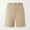 Straight-Leg Cotton-Gabardine Shorts Straight-Leg Cotton-Gabardine Shorts