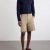 Straight-Leg Cotton-Gabardine Shorts - OU Straight-Leg Cotton-Gabardine Shorts - OU