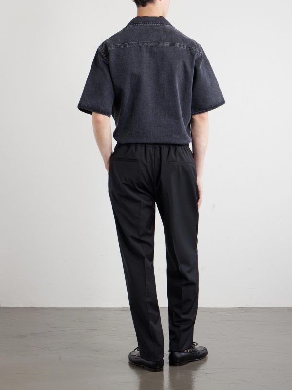 Straight-Leg Wool and Cashmere-Blend Trousers - BK Straight-Leg Wool and Cashmere-Blend Trousers - BK