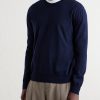 Logo-Embroidered Virgin Wool Sweater - FR Logo-Embroidered Virgin Wool Sweater - FR