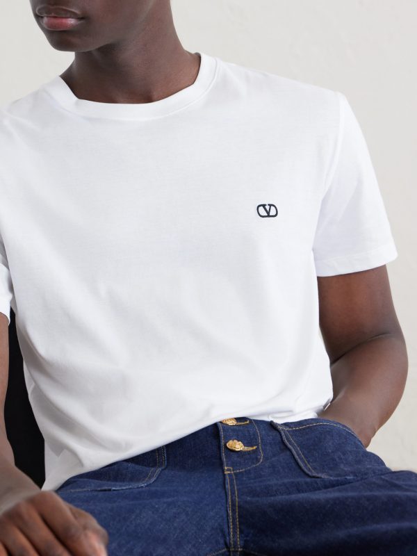 Logo-Embroidered Cotton-Jersey T-Shirt - CU Logo-Embroidered Cotton-Jersey T-Shirt - CU