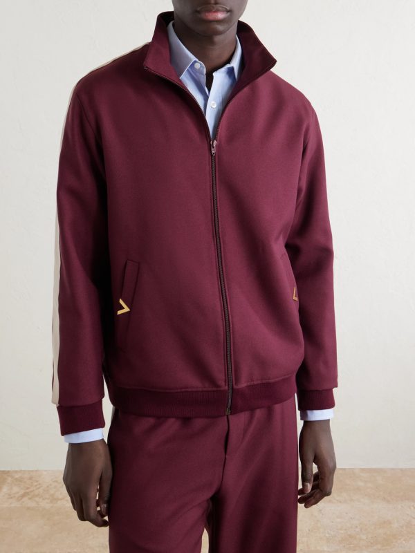VGold Striped Drill Zip-Up Sweater - FR VGold Striped Drill Zip-Up Sweater - FR