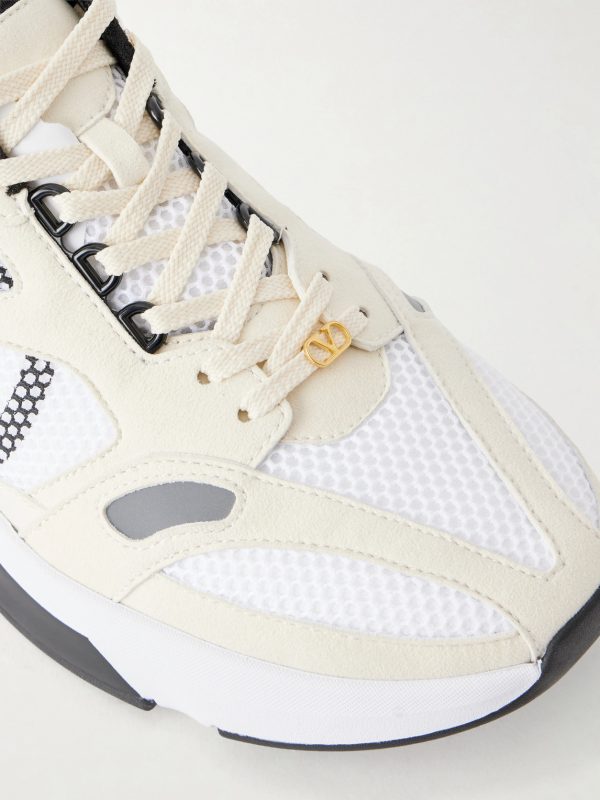 Demivee Suede-Trimmed Mesh Sneakers - CU