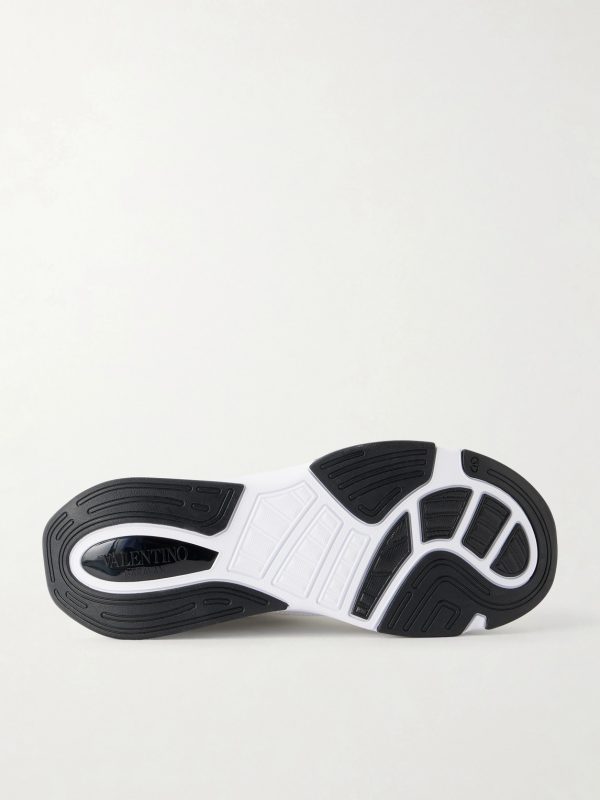 Demivee Suede-Trimmed Mesh Sneakers - E1