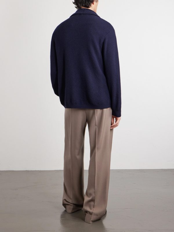 Straight-Leg Wool Suit Trousers - BK Straight-Leg Wool Suit Trousers - BK