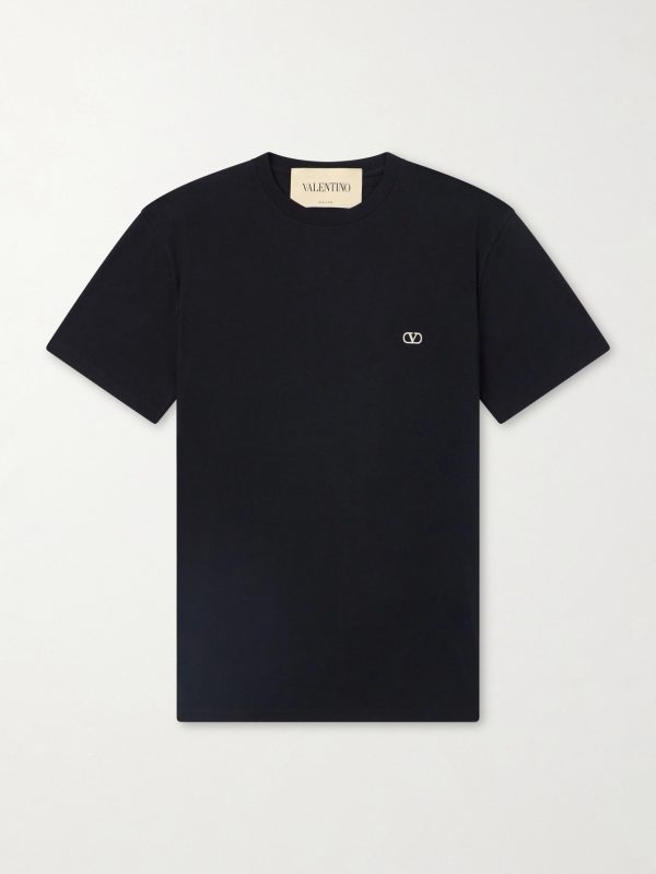 Logo-Embroidered Cotton-Jersey T-Shirt Logo-Embroidered Cotton-Jersey T-Shirt