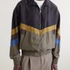 Silk Striped Zip-Up Jacket - FR Silk Striped Zip-Up Jacket - FR