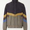 Silk Striped Zip-Up Jacket Silk Striped Zip-Up Jacket