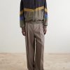 Silk Striped Zip-Up Jacket - OU Silk Striped Zip-Up Jacket - OU