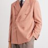 Single-Breasted Wool-Nattè Blazer - FR