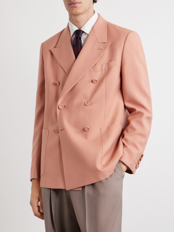 Single-Breasted Wool-Nattè Blazer - FR