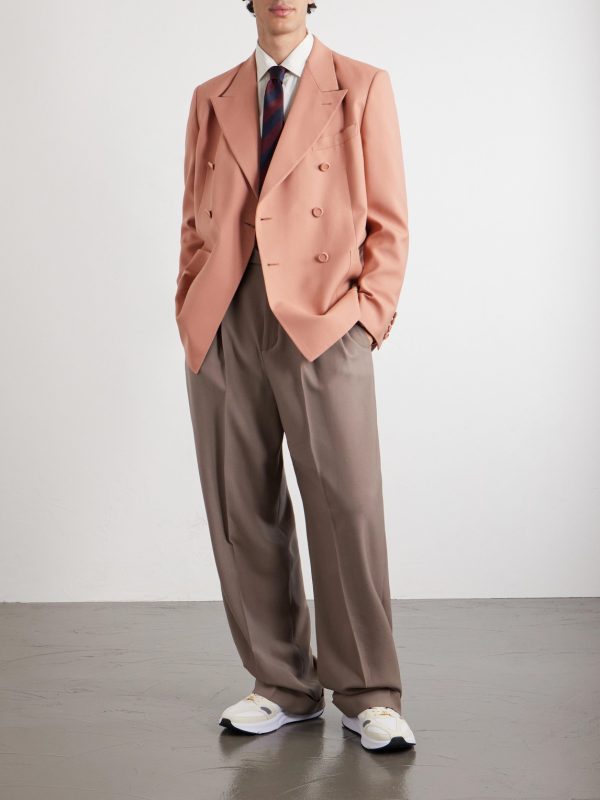 Single-Breasted Wool-Nattè Blazer - OU