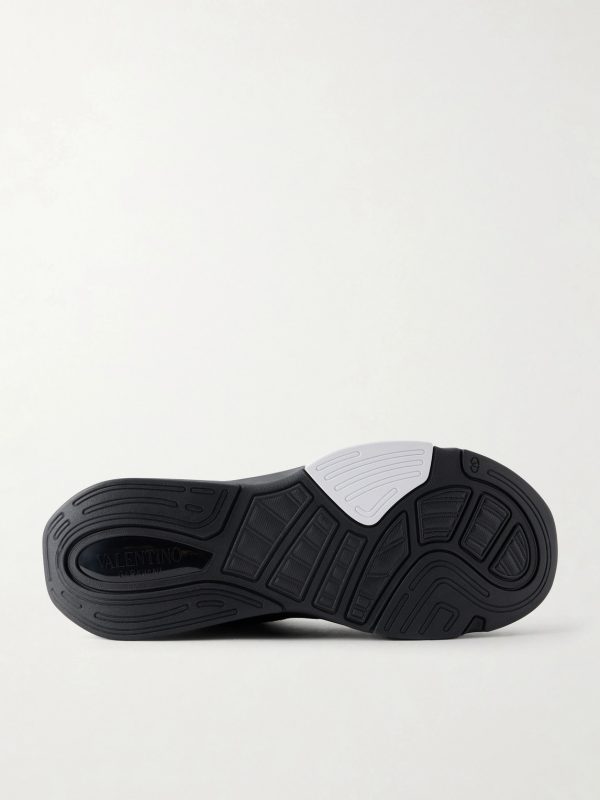 Demivee Suede-Trimmed Mesh Sneakers - E1 Demivee Suede-Trimmed Mesh Sneakers - E1