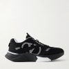 Demivee Suede-Trimmed Mesh Sneakers Demivee Suede-Trimmed Mesh Sneakers
