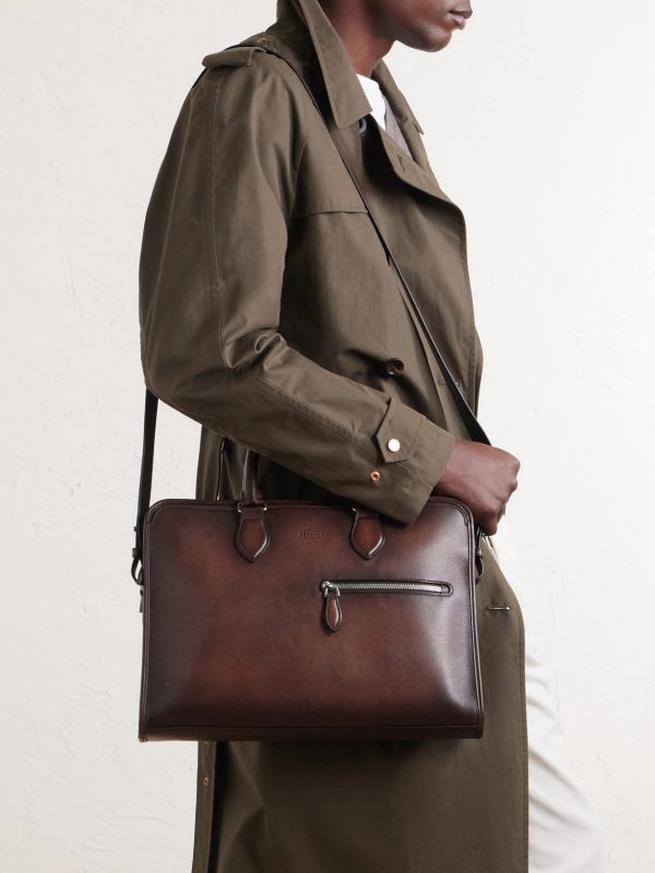 Un Jour Leather Briefcase - FR