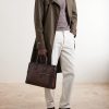 Un Jour Leather Briefcase - OU