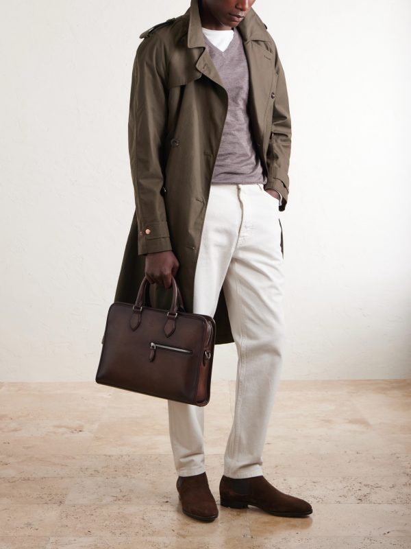 Un Jour Leather Briefcase - OU