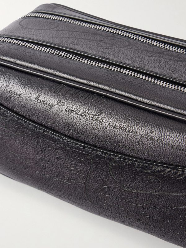 Formula 1003 Scritto Venezia Leather Wash Bag - CU