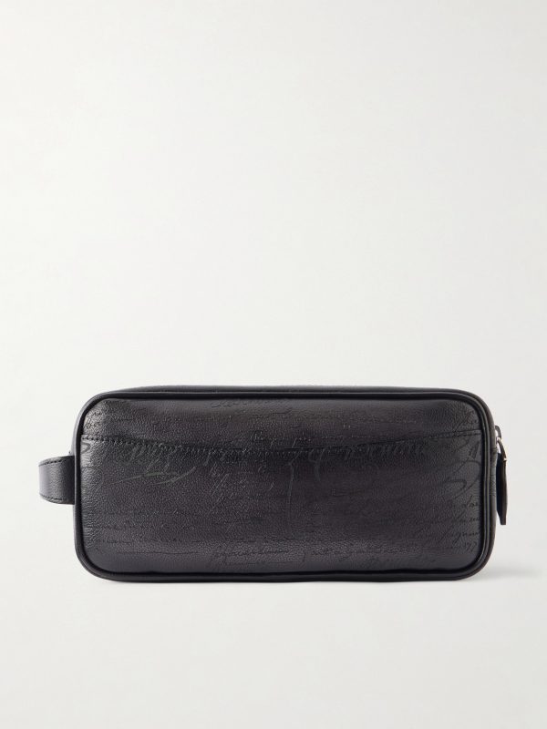 Formula 1003 Scritto Venezia Leather Wash Bag