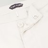 Straight-Leg Cotton-Satin Trousers - E1 Straight-Leg Cotton-Satin Trousers - E1