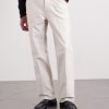 Straight-Leg Cotton-Satin Trousers - FR Straight-Leg Cotton-Satin Trousers - FR