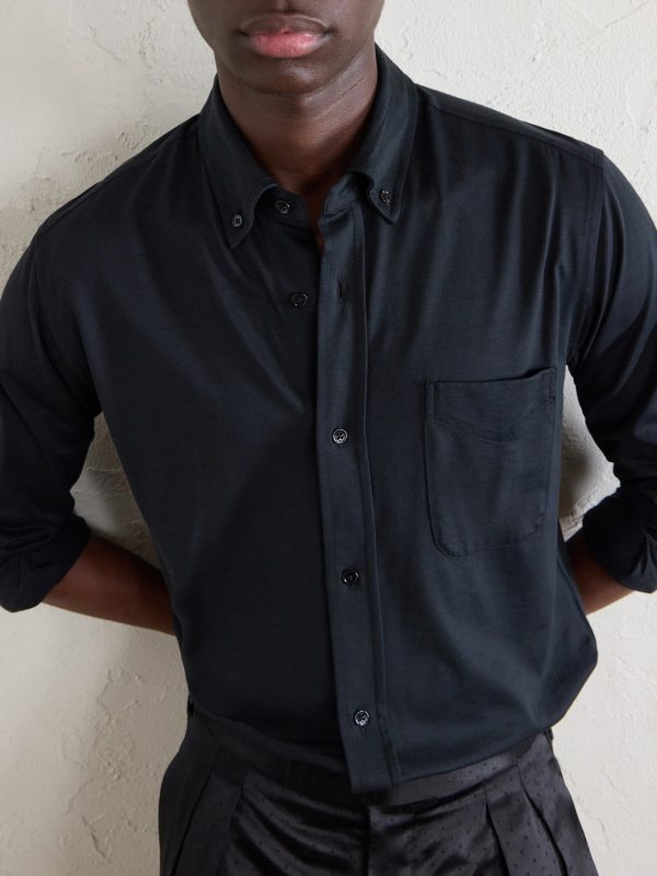 Silk and Cotton-Blend Shirt - CU