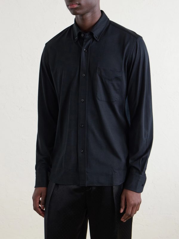 Silk and Cotton-Blend Shirt - FR