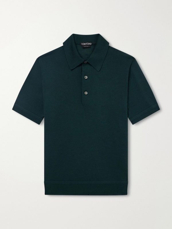 Cashmere and Silk-Blend Polo Shirt Cashmere and Silk-Blend Polo Shirt