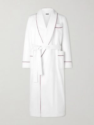 Piped Silk Robe
