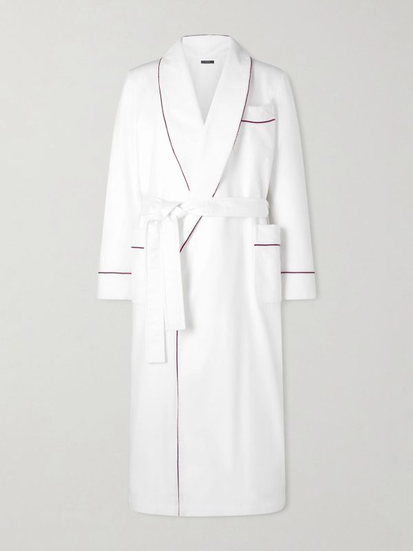 Piped Silk Robe - OU Piped Silk Robe - OU