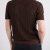 Ribbed Cotton and Silk-Blend Polo Shirt - BK