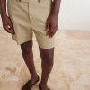 Straight-Leg Cotton-Blend Twill Shorts - CU