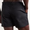 Straight-Leg Mid-Length Swim Shorts - BK Straight-Leg Mid-Length Swim Shorts - BK