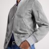 Slim-Fit Suede Bomber Jacket - CU Slim-Fit Suede Bomber Jacket - CU